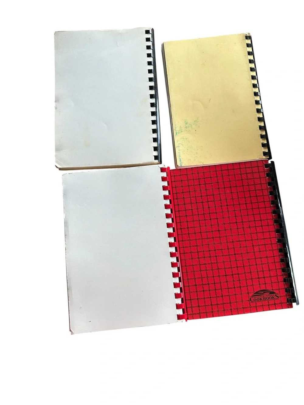 Spiral Bound Community Church School Cookbooks Lot of 4 1990s Eastern Shore MD